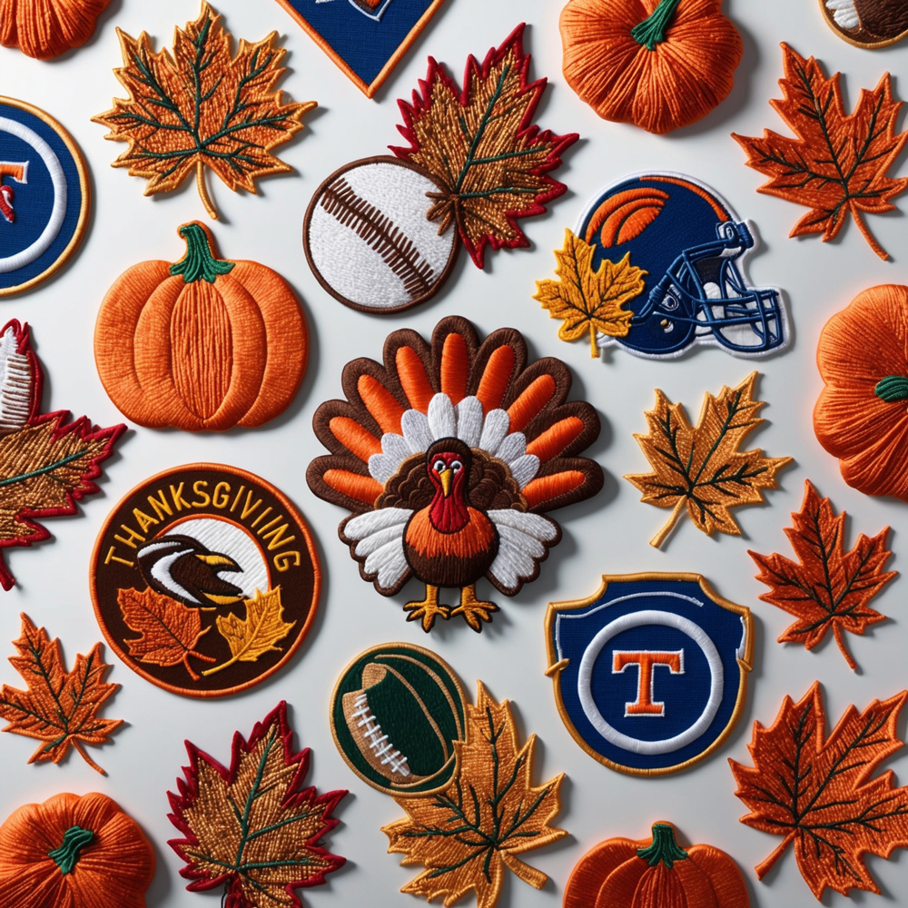 Custom Thanksgiving patches