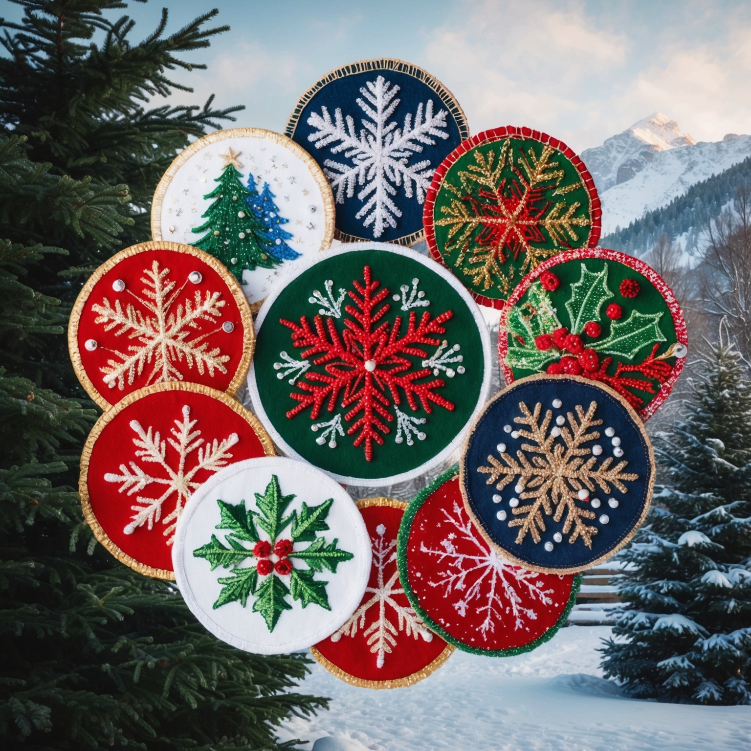 Custom Christmas patches